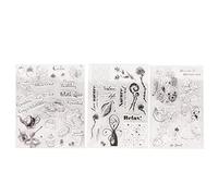 3Pcs Transparent Stamp TPR Assorted Styles Skin Friendly Easy to Use Clear Stamp for Card Making Scrapbooking