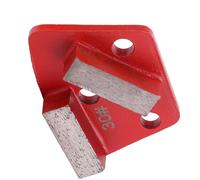3PCS Trapezoid Diamond Floor Grinding Pad Disc, #30 Grit Metal Scraper for Concrete Leveling, Aggressive Coarse Grinding Tool with 2 - Tooth Arrow Design for Most Floor Machin