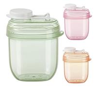 3PCS Travel Formula Dispenser, Small Milk Powder Dispenser Pots, Airtight Leakproof Holder Reserve Box, Portable for Home Kitchen Travel Feeding Refrigerator