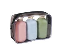 3PCS Travel Size 100/200/300ML Ergonomic Leakproof Squeeze Bottles Refillable Containers For Shampoo Lotion And Cream Leakproof Travel Containers