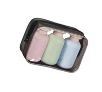 3PCS Travel Size 100/200/300ML Ergonomic Leakproof Squeeze Bottles Refillable Containers For Shampoo Lotion And Cream Portable Travel Accessories
