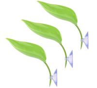 3pcs Tree Frog Tank Accessories, Turtle Reptile Frog Terrarium Accessories Habitat Climbing Platform with Suction Cups for Leopard Gecko Toads African Dwarf Frogs Turtles (Green)