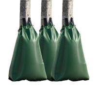 3Pcs Tree Watering Bag Slow Release Drip Irrigation Drippers Automatic Root Waterer Globe Soaker for New Plant Trees Trunk, 20 Gallons of Water