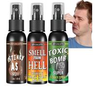 3PCS Tricky Liquid Fart Spray,Stink Spray Pranks For Liquid Spray,Prank Fart Spray Set,Fart Spray Extra Strong,Halloween Stinky Ass Spray,Stink Spray for Farting Adults,Jokes and Pranks for Adults