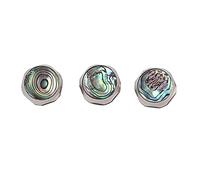 3pcs Trumpet Repairing Part Buttons - Exquisite Musical Instrument Accessories - 100% - - Necessary Replacement Parts - Natural Stone Mosaic - 14.5mm Diameter - for Trumpet