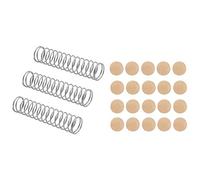 3Pcs Trumpet Valve Spring Accessories Part Replacement & 20Pcs Saxophone Cork Mats Trumpet Cornet Water Key