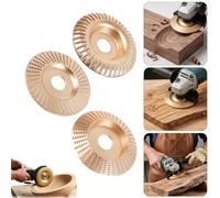 3PCS Tungsten Carbide Cutting Wheel,Wood Grinding Disc Set for Angle Grinder Polishing Pads,Tungsten Carbide Grinding Wheel Wood Carving for Cutting,Sanding Discs,Shaping (3PCS Mix)
