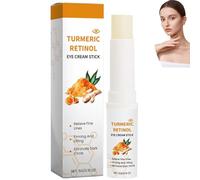3pcs Turmeric Retinol Eye Cream Stick, Under Eye Cream for Dark Circles, Puffy Eyes & Wrinkles, Anti Aging Firming Eye Treatment, Reduces Fine Lines，Moisturizing Eye Care Stick (A-1PC, ONE SIZE)