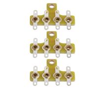3pcs Turret Lug Board, 4 Way Turret Board for Amplifiers with Low Impedance, for DIY Electronic Instrument and Tube Applications