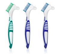 3PCS Turtle Cleaning Brush, Mini Double Sided Turtle Shell Brush, Blue and Green Turtle Shell Cleaning Brushes, Essential Turtle Accessories for Shell Maintenance and Debris Removal