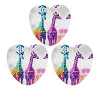 3PCS Two Giraffes Car Air Freshener Hanging Scented Cards Cute White Car Fresheners Long Lasting New Cars Scents for Women Men Natural Air Freshener with Lanyard Automotive Freshies