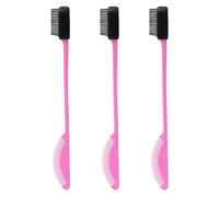 3Pcs Two-in-One Silicone Applicators & Combs Anti-Static Design For Quick Touch-Ups & Flyaway Control Statics Free Styling Edge Brush