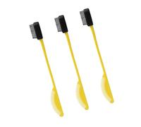 3Pcs Two-in-One Silicone Applicators & Combs Anti-Static Design For Quick Touch-Ups & Flyaway Control Statics Free Styling Edge Brush