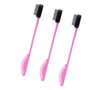 3Pcs Two-in-One Silicone Applicators & Combs Anti-Static Design For Quick Touch-Ups & Flyaway Control Statics Free Styling Edge Brush