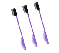 3Pcs Two-in-One Silicone Applicators & Combs Anti-Static Design For Quick Touch-Ups & Flyaway Control Statics Free Styling Edge Brush