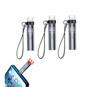 3Pcs Type C Lighter, Plug in Mobile Phone and Blow to Work, for Cell Phones Tablets Mobile Power, No Need Charging, Automatically Turn Off After 8 Seconds