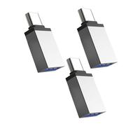 3Pcs Type C to Usb A Adapter Cable Converter for Laptops Tablets Phones OTG Male to USB3.0 Female Connector for MacBook Pro Air iPad iPhone Chromebook Pixelbook Microsoft Surface Thunderbolt 4 3 Devic