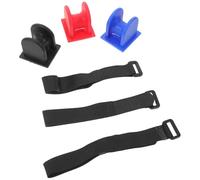 3pcs U Shaped Fishing Rod Holder Stand with Rubber Band | Tpe Construction, Firm Protection, Rail Clamp Support, Prevents Slipping, Stable Solution for Pier Fishermen and Shore