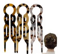 3PCS U Shaped French Hair Pin,U Shaped Ha/irpins,French Hai/r Pins,Acetate Twist Stick Clip Pins,U Sha/ped H/air Pin Fork,Long Hair Hairstyle Accessories,French Hair Fork,Twist U Shap/ed Hair Pin#3