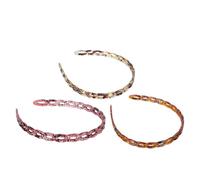 3pcs U Shaped Hollow Hair Hoops in Pp Resin for Women