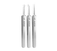 3PCS Ultra-fine No.5 Cell Pimples Blackhead Clip 0.1mm Blackhead Remover Tweezers Needle Pore Black Tool Cleaner Acne
