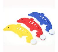 3pcs Underwater Diving Dolphin Toy with Bright Tails for Pool Practice | Help kids learn to swim underwater with 3 colored dolphin toys that stand upright at the pool bottom for diving practice