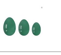 3Pcs Undrilled Yoni Egg Set Natural Jade Massage Egg Women Pelvic Kegel Exerciser Jade Massager,7