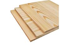 3PCS Unfinished Wood Square Blocks for Crafts, 25x25x1cm Blank Wooden Squares Pine Wood Boards for Wood Carving,DIY Coasters,Painting & Burning