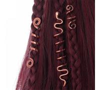 3pcs Unique Dread Styles Hair Rings Adjustable Stylish Silver Hair Accessories for Parties and Weddings