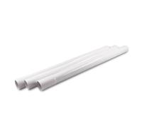 3Pcs Universal Adjustable Extension Pipe 32mm Telescopic Suction Rod Tube Wand Vacuum Cleaner Attachment Accessories(White)