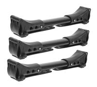3pcs Universal Baby Stroller Connector for Twin Strollers | Aluminum Adjustable Clips, Black Finish, Travel and Airport Use, Safer Steering for Caregivers and Babysitters