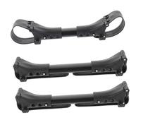 3Pcs Universal Baby Stroller Connectors Black Adjustable Length Aluminium | Lightweight Sturdy Waterproof Design, for Baby Carts during Travel, Theme Park Outings and Twin Pushchair Use