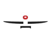 3Pcs Universal Car Rear Spoiler Tail Wing Lip, High Efficiency Air Flow Adjustment Rear Wing Spoiler, Rubber Material Friction Reducing Lip for Enhanced Speed and Fuel Efficiency, (Glossy Black)