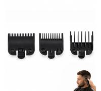 3Pcs Universal Hair Clipper Guide Combs With Metal Clip 1.5/3/4.5mm | Sturdy ABS Hair Clipper Guards With Anti-Slip Metal Buckle, Quick Install Detachable Size Combs For Barbershop