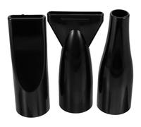 3pcs Universal Hair Dryer Nozzle ABS for 4.2cm Hose Black | Reusable Set, Gathers and Disperses Airflow, Keeps Hair Smooth and Shiny, Compatible with Hair Dryers