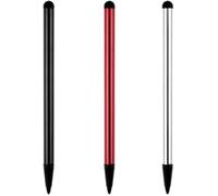 3Pcs Universal Phone Tablet Touch Screen Pen Stylus for Cell Phones Pad Smartphones and Tablets Compatible with All touchscreens (Black,Silver,Red)