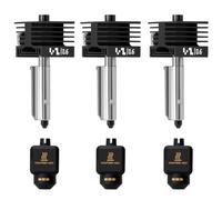 3PCS Upgrade 0.6mm P2S, X2D Hotend Kit, 3D Printer Print Head Hot End Heating Block Kit with 0.6mm Removable Hardened Steel Nozzle for Bambu Lab H2D, H2S, H2C, X2D, P2S