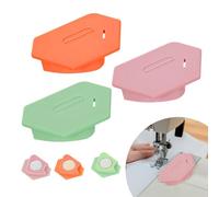 3Pcs Upgraded Magnetic Seam Guide for Sewing Machine with Scale, Suitable for Sewing Straight and Curves, Quilting Accessories Sewing Accessories for Most Magnet Sewing Machines- 3 Colors