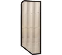 3PCS Urinal - Translucent Glass Wall Divider for Men, Ideal Toilet Partition for Hotels, Offices, Bars - Stylish Black Design, Enhanced Privacy Solution