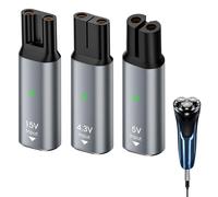 3PCS USB-C Shaver Adapter Compatible with Philips,4.3V 5V 15V Set Shaver Charger Adapter with Indicator for One Blade Norelco QP2520/ QP2620/ MG3730/ MG3720/ MG5730/ MG5720/ BT3206