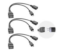 3Pcs USB Port OTG Cable Micro 2in1 for Streaming Sticks Media Devices Keyboards High Speed OTG Power Host Enabled Adapter for Firestick 4K/4K Max Lite Cube 2nd Gen for Nintendo Switch SNES NES Classic