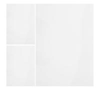 3pcs UV Testing Sheet A4 Blank White PVC Portable High Accuracy