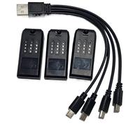 3PCS V8 Battery 3.7V 600mAH With 4in1 USB Charger For 4DRC V8 RC Drone Mini Quadcopter Battery Part Accessory
