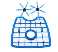 3pcs Vacuum Cleaner 1pcs Filter Screen+2pcs Round Brush Compatible With Philips Robot FC8820 FC8810 FC8066 Sweeping Robot Accessories