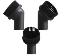 3Pcs Vacuum Cleaner Brush Ø 35mm, Round Horsehair Brush Accessories for Small Corner Cleaning, PP Soft Dust Extractors Brushes Tool, Small Horse Hair Suction Dusting Nozzle Attachment Replacement