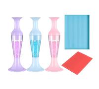 3pcs Vase Diamond Pen | Refillable Diamond-Painting Pens | Diamond Art Dotting Pointing Pen Dimond Art Tool | Automatic Diamond Art Bead Dispenser Pen with Gem Tray And Glue Clay