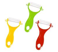 3pcs Vegetable Peeler, Potato Peeler Hand Perfect for Kitchen, Non-Slip Grip Ergonomic Handle Peelers for Kitchen, Sharp Blade Carrot Peelers(Green,Red,Yellow)