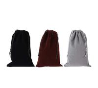 3PCS Velvet Drawstring Bags, 7.9x11.8in Velvet Gift Bags Small Jewellery Pouches Wedding Favors Candy Bags Reusable Drawstring Storage Pouch Small Drawstring Bags Velvet Drawstring Pouch for Jewelry