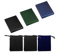 3pcs Velvet Jewelry Gift Box - 7*9*1.5cm, Earrings, Rings, Bracelets, Necklaces, Accessories for Anniversaries, Birthdays, Weddings, Christmas