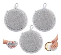 3pcs Versatile Steel Wire Sponge, 4.7x4.7x1in Wire Dishwashing Sponge Rag Non-Scratch Metal Sponge Scrubber for Cleaning Dishes Kitchen Scrub Pads for Cleaning Metallic Sink Pot Dishes